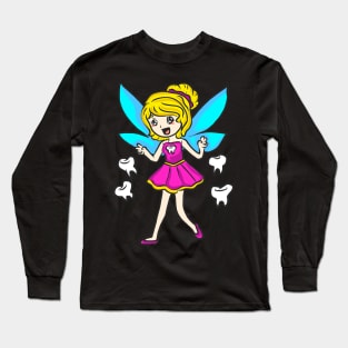 Mardi Gras Tooth Fairy Costume Original Gift Long Sleeve T-Shirt